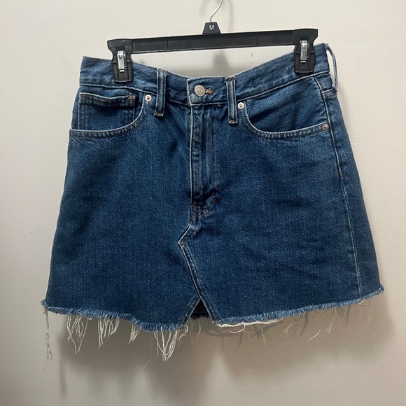 Madewell High Waisted Denim Skirt - Picture 1 of 3